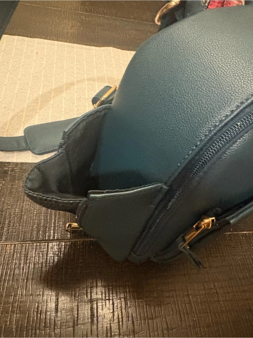 Ayla & Co. Mini Convertible Diaper Bag in Peacock